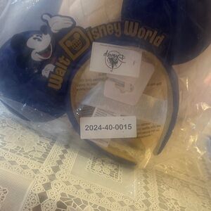 Disney Blue Mickey Mouse Ears Headband